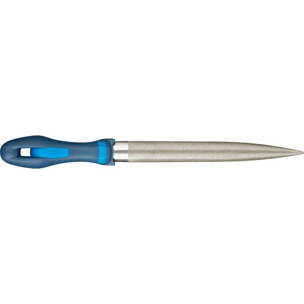 Pferd 8" Diamond Machinist File - Half Round, Medium Cut 04063